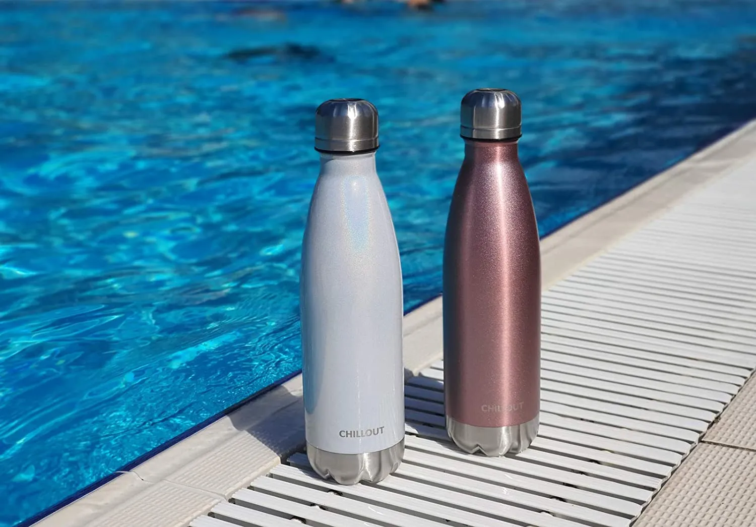 CHILLOUT LIFE Stainless Steel Water Bottle for Kids School and Adults: 17oz Double Wall Insulated Cola Bottle Shape