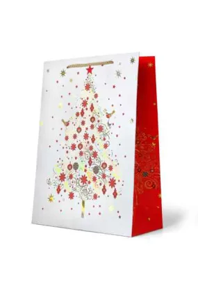 Christmas Gift Bag Large - Christmas Tree with Stars