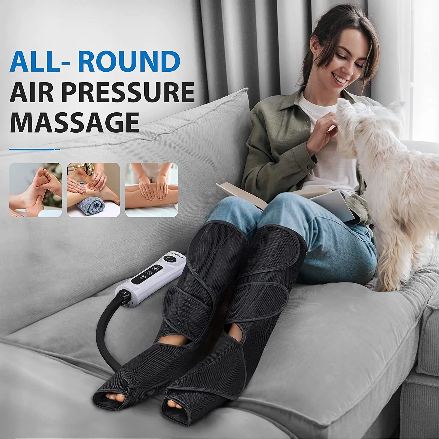 CINCOM Compression Foot and Leg Massager 018A