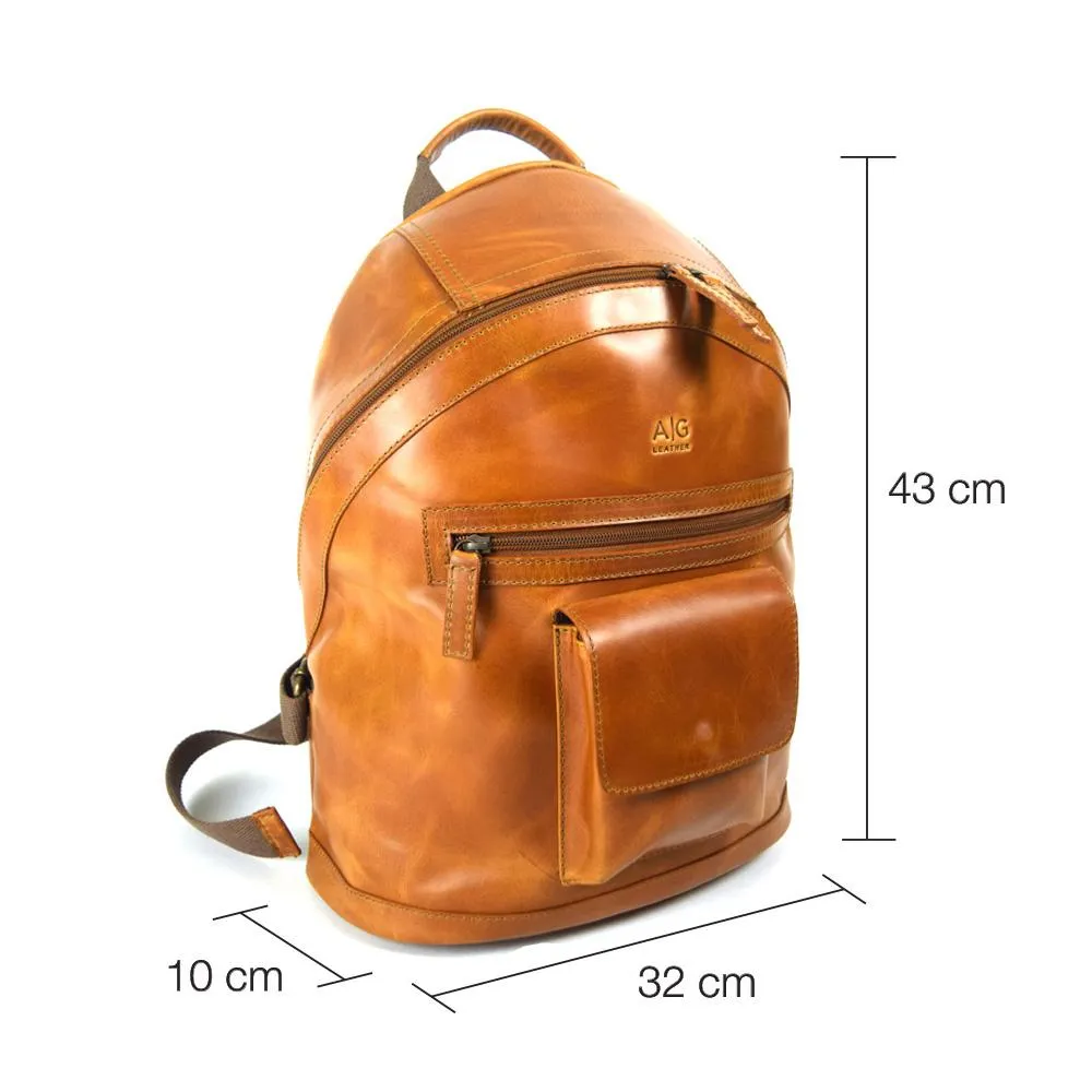 Classic Backpack in Cognac Leather - last unit in display - FINAL SALE no exchange - one of our best sellers!!