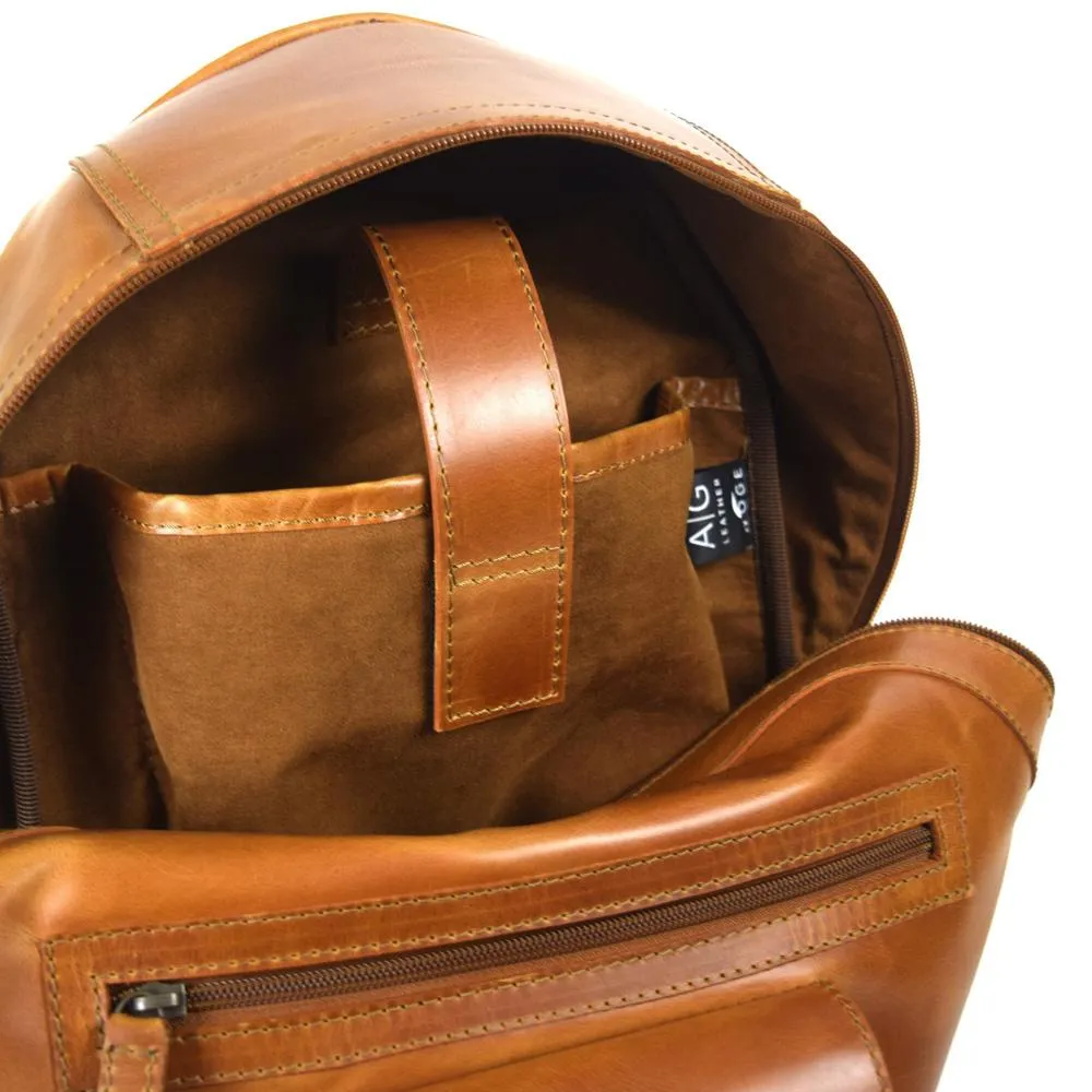 Classic Backpack in Cognac Leather - last unit in display - FINAL SALE no exchange - one of our best sellers!!