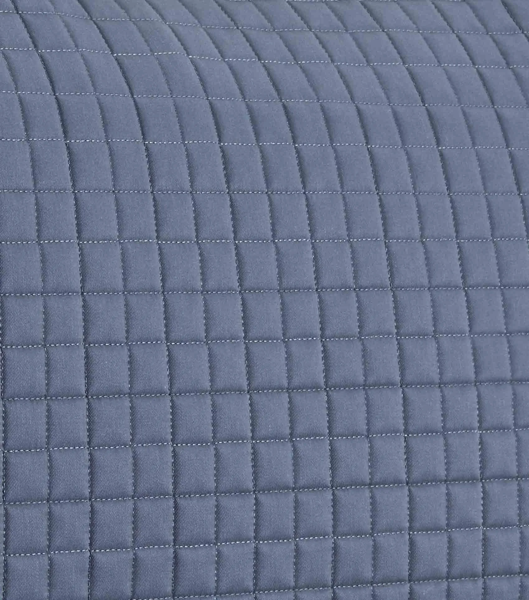 Close Contact European Cotton Saddle Pad - Dressage Square Grey