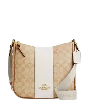 Coach Ellie File Bag In Signature Canvas With Stripe