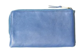 corner zip wallet - skipper blue