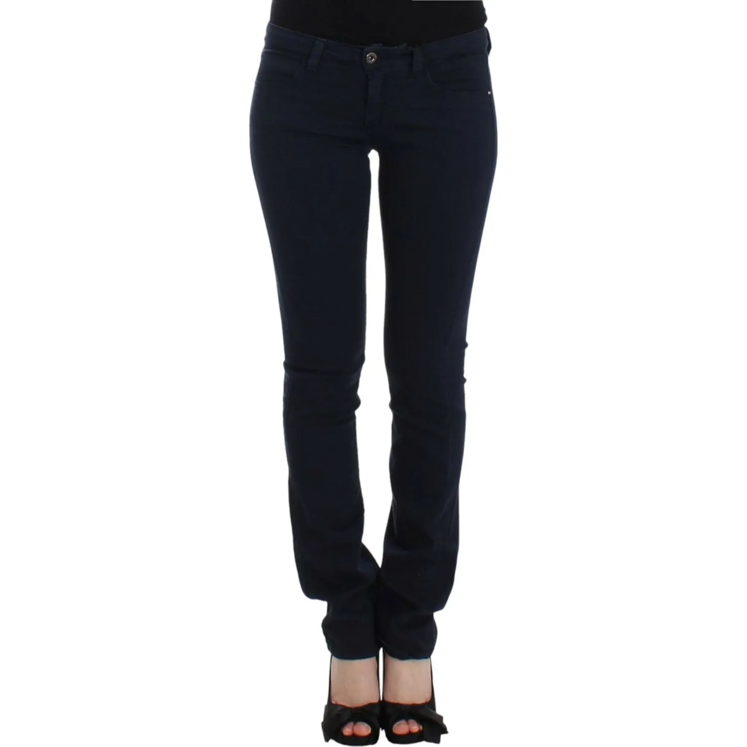 Costume National Chic Blue Straight Leg Denim Delight