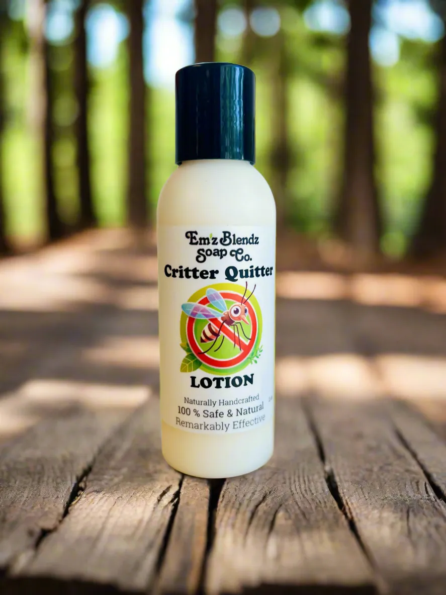 Critter Quitter: All Natural Bug Lotion | Insect, Bug, Mosquito Repellent