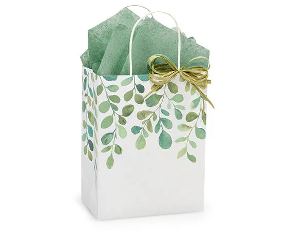 Cub Watercolor Greenery Gift Bag