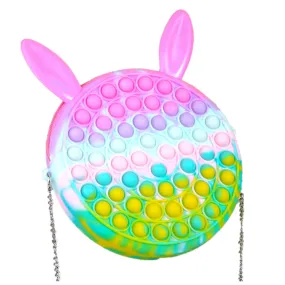 Cute Bag Fidget Rainbow Push Bubble Anti-stress Toy Backpack