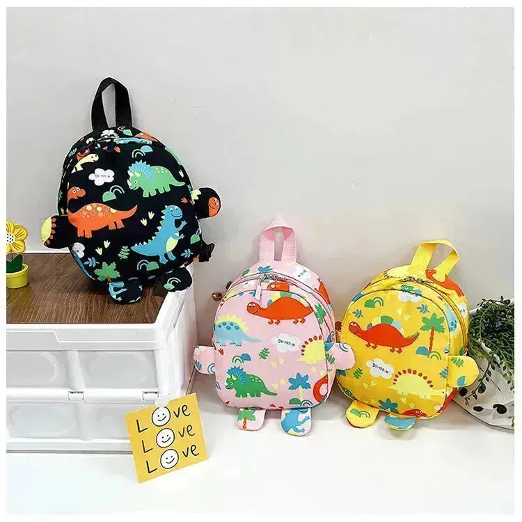 Cute Fashion Cartoon Little Dinosaur Children's Backpack Kindergarten Preschool School Backpack for Kids.