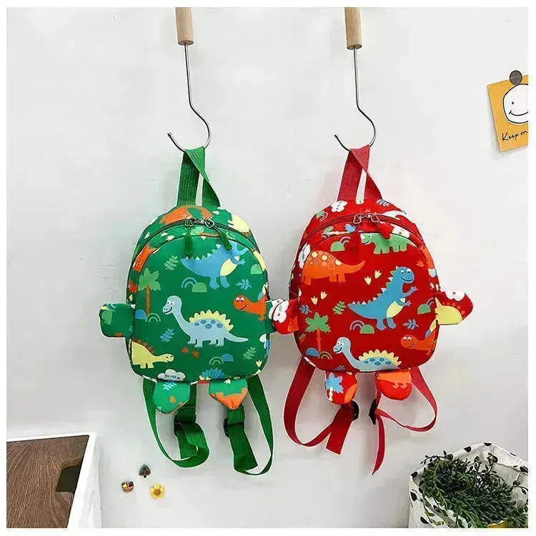 Cute Fashion Cartoon Little Dinosaur Children's Backpack Kindergarten Preschool School Backpack for Kids.