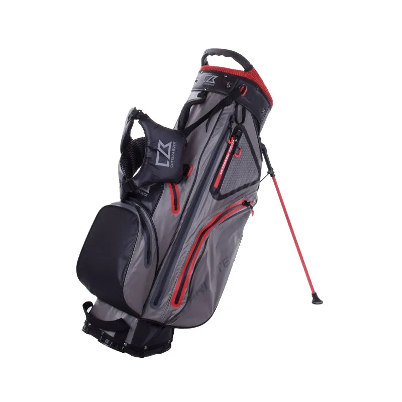 CUTTER & BUCK 9" Waterproof Stand Bag (Grey/Red)