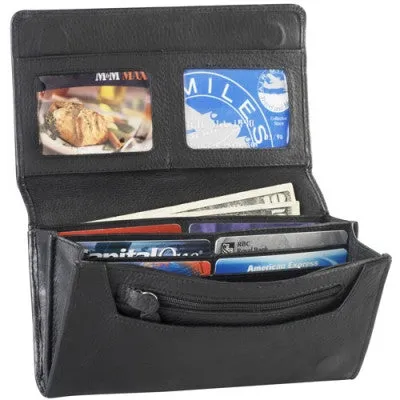 Derek Alexander Leather Ladies' Wallet Large Multi-Compartment