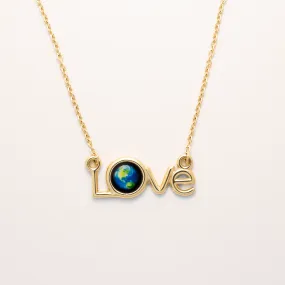 Earthglow Luna Love Necklace in Gold