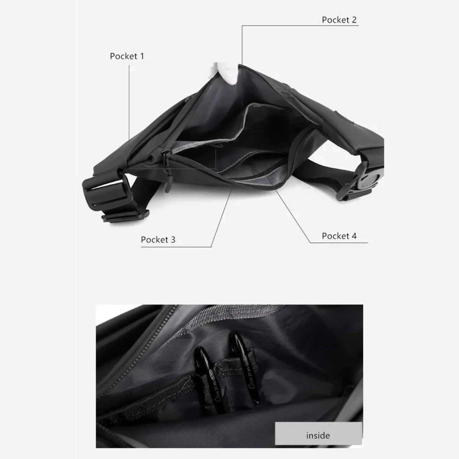 Ergonomic Anti-Theft Sling Shoulder Bag