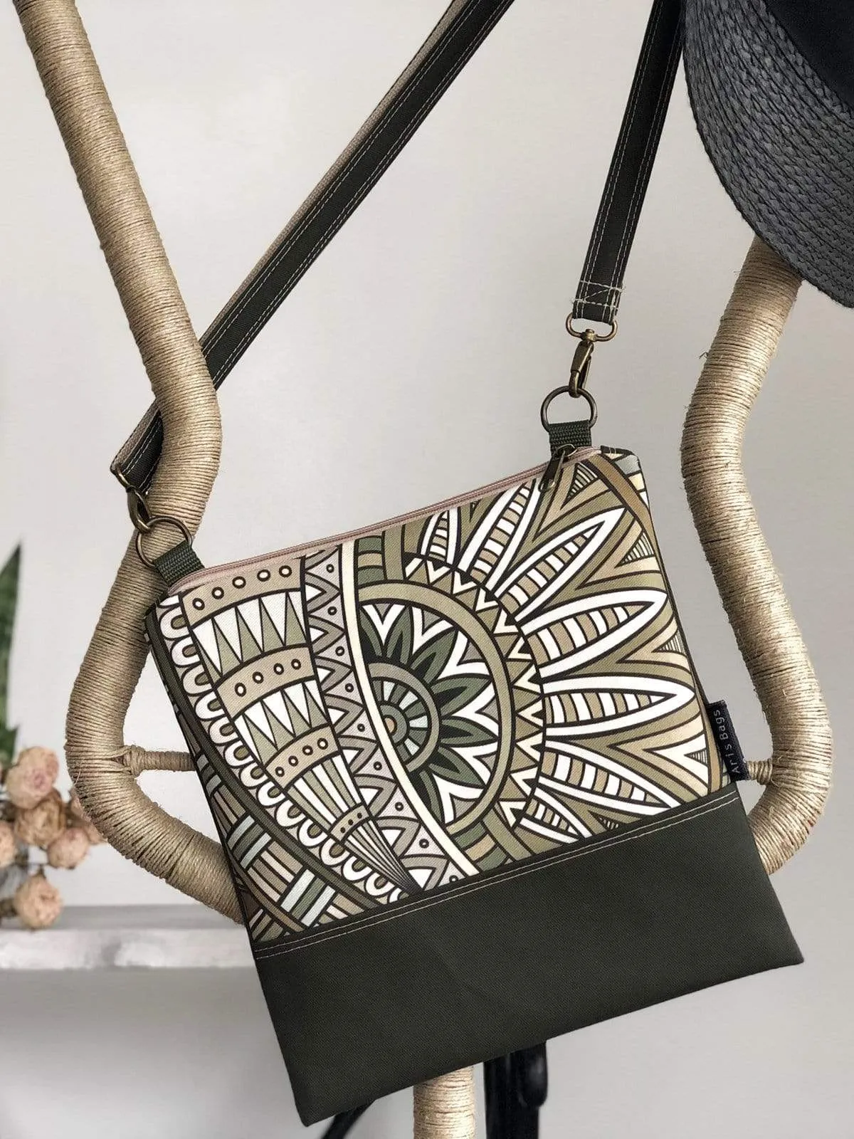 Ethnic Boho Cross Body Bag Women's Zippered Clutch | Aris Bags