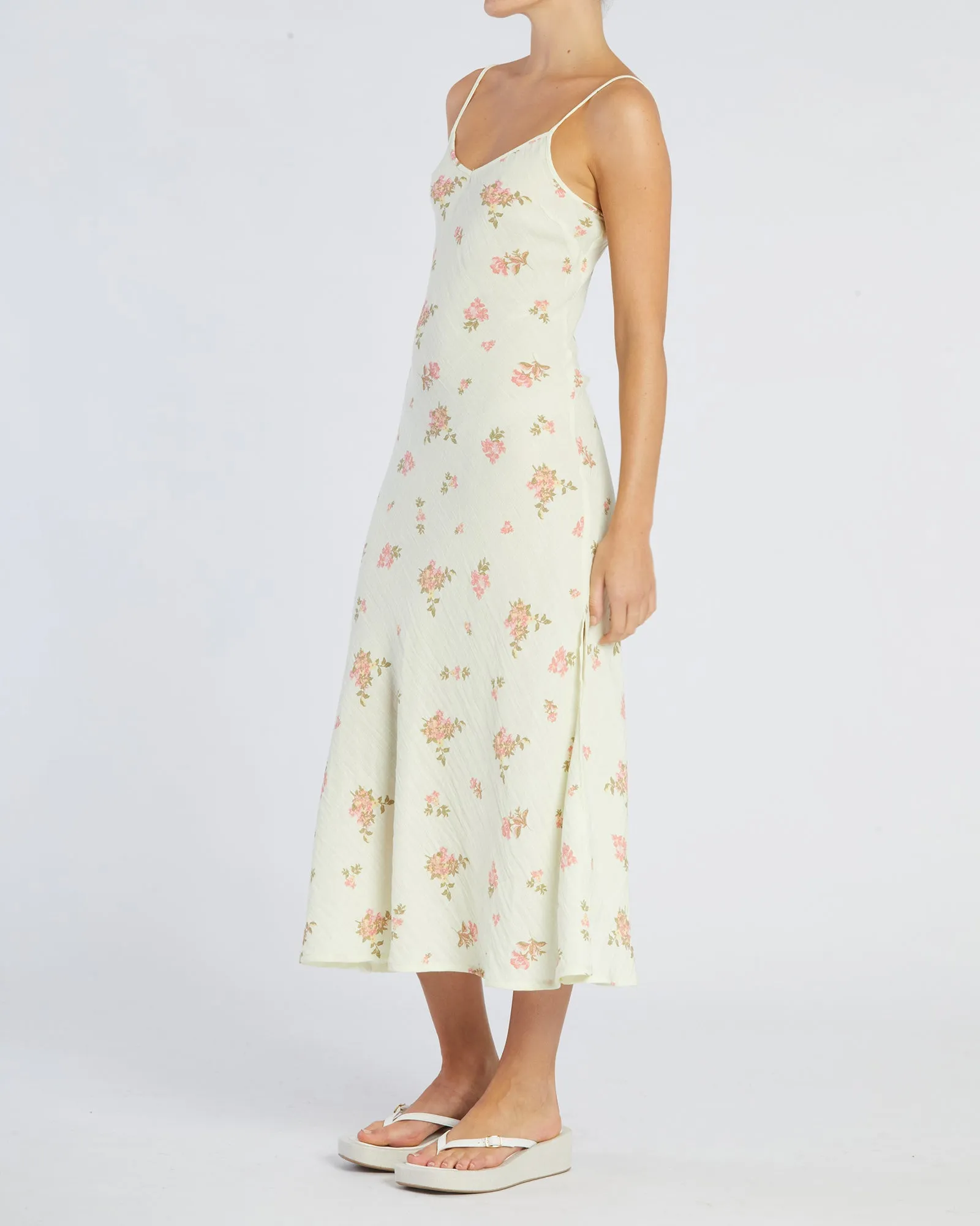 Evangeline Linen Dress - Emile Floral