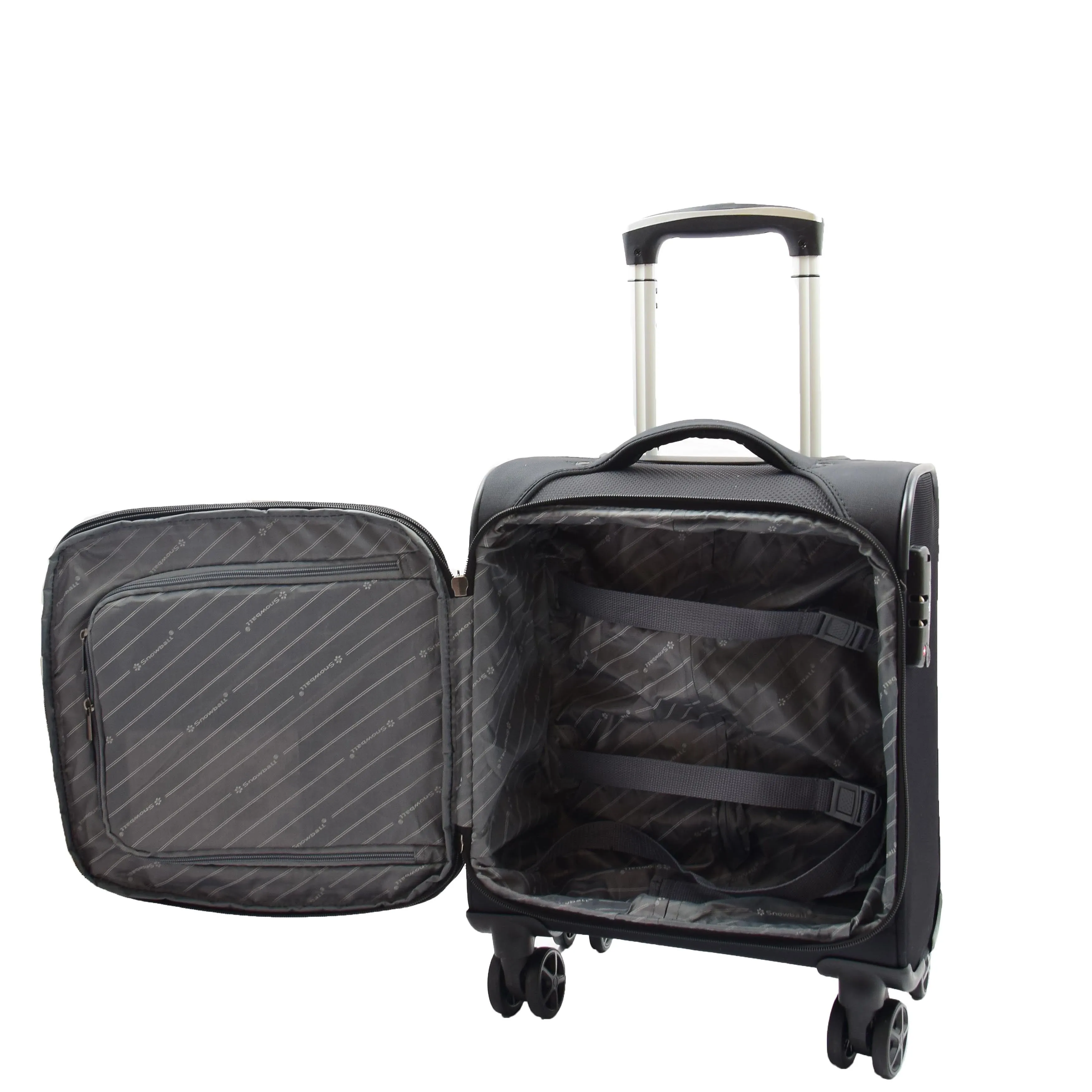 Expandable 8 Wheel Soft Luggage Japan Black