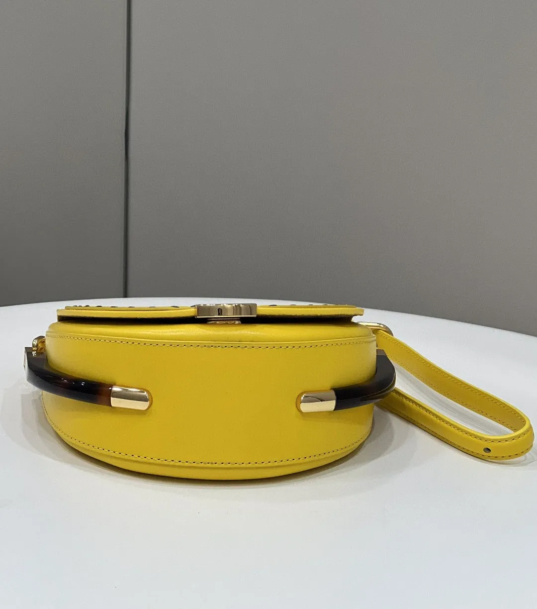 FI Moonlight Saddle Yellow Bag For Woman 19cm/7.5in