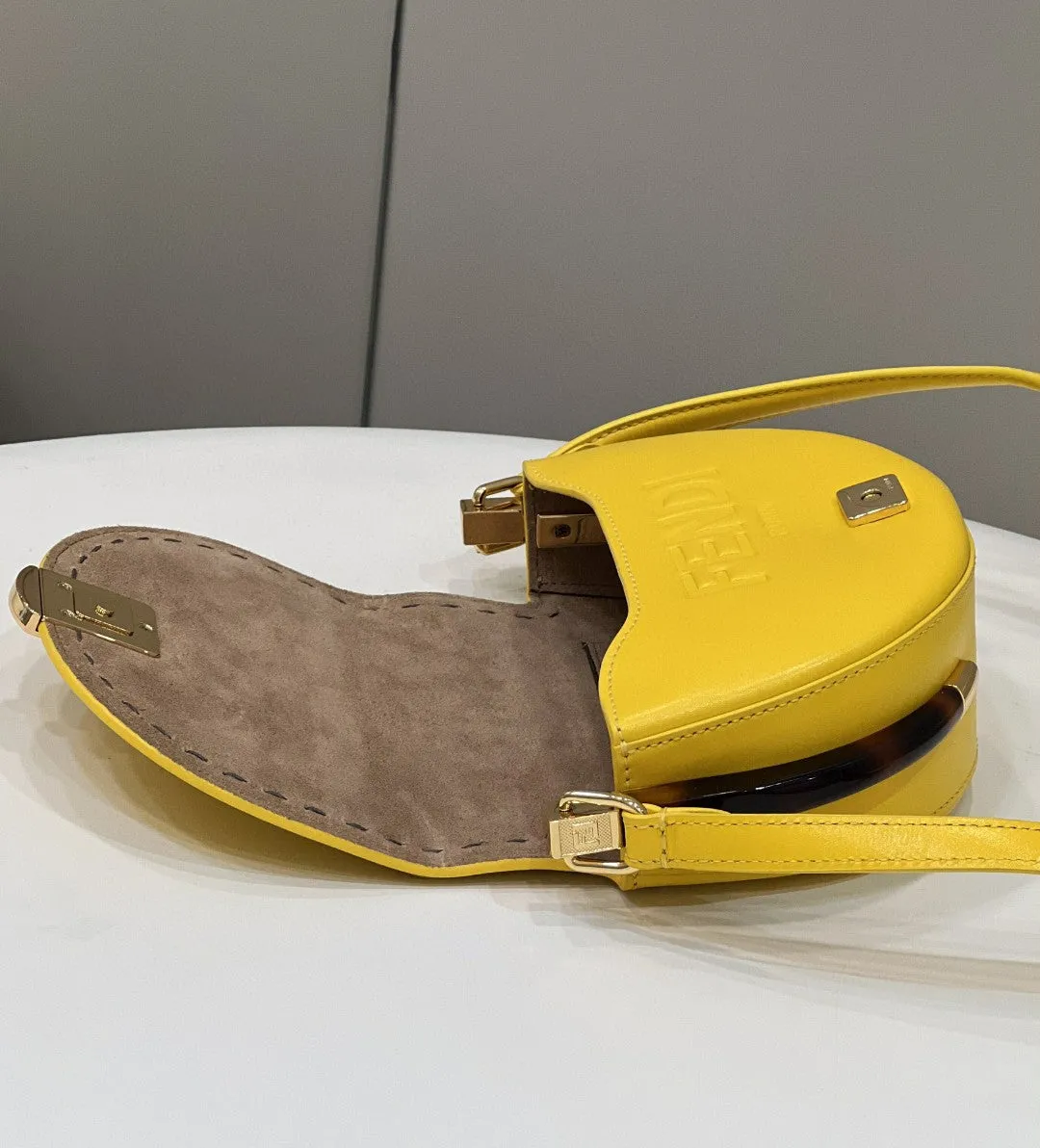 FI Moonlight Saddle Yellow Bag For Woman 19cm/7.5in