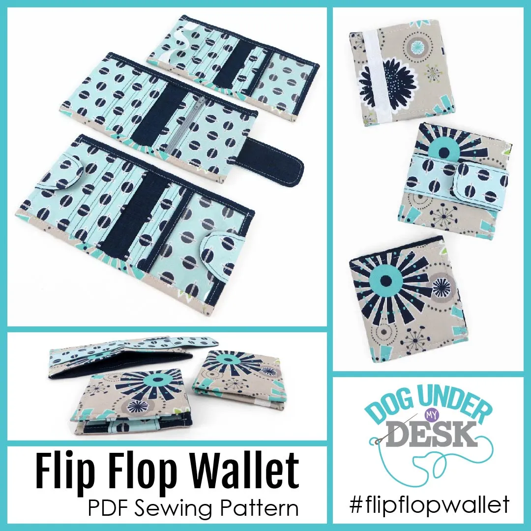 Flip Flop Wallet Sewing Pattern