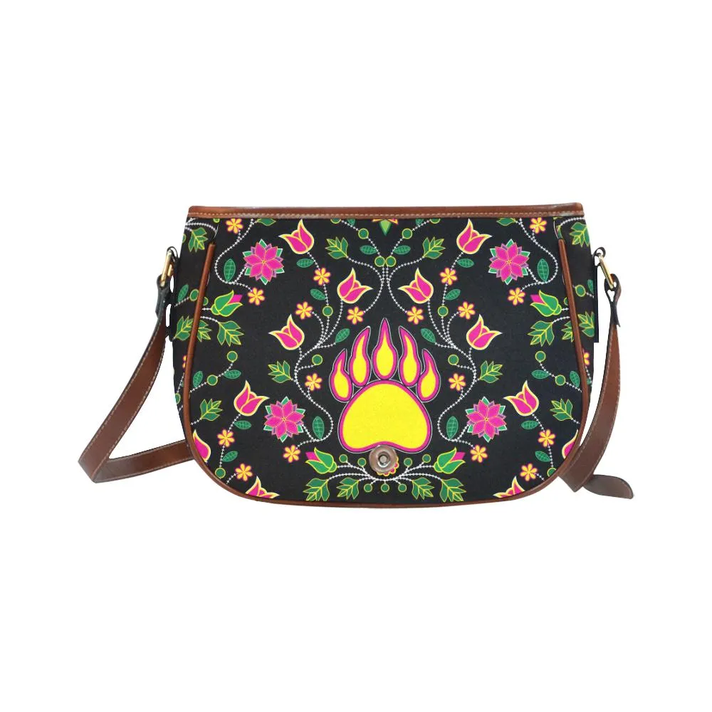 Floral Bearpaw Saddle Bag/Small