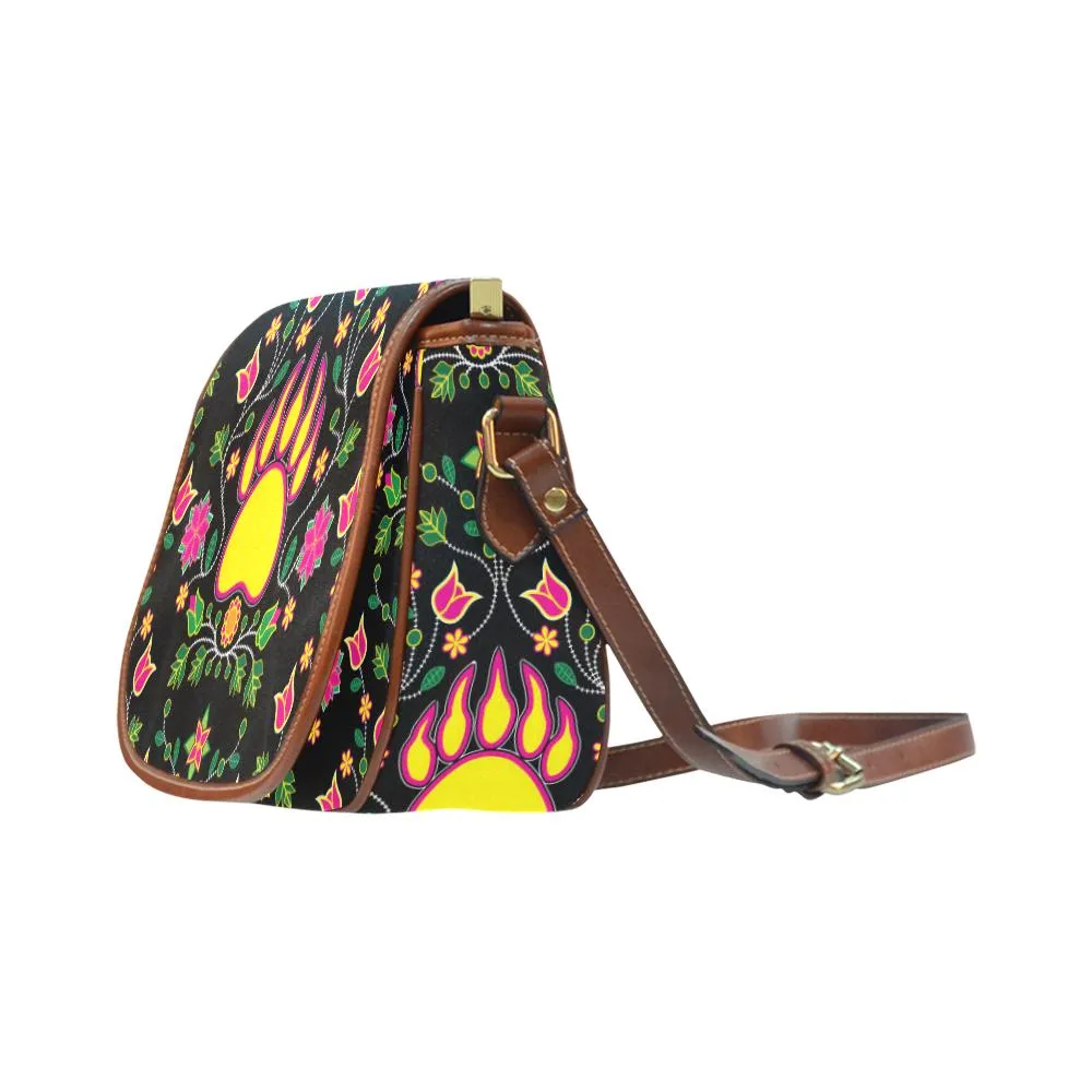 Floral Bearpaw Saddle Bag/Small