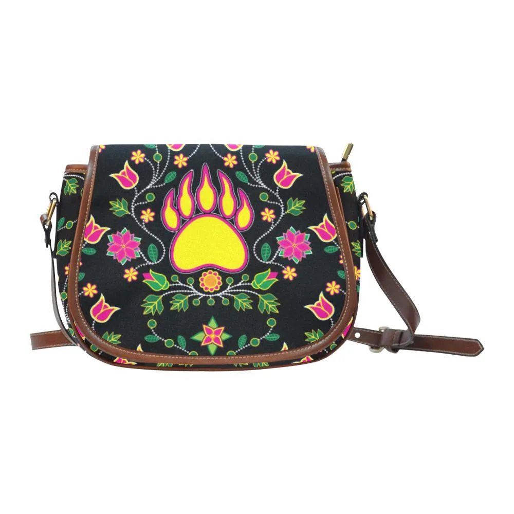 Floral Bearpaw Saddle Bag/Small