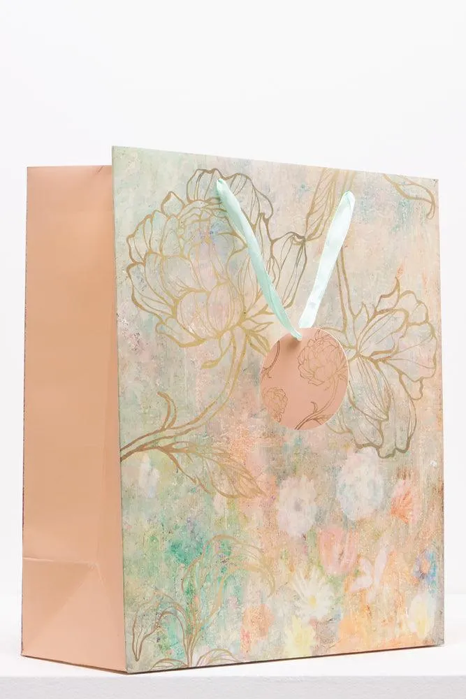 Floral Gift Bag Pink