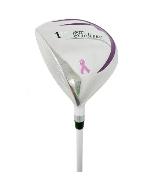 Founders Club Believe Complete Ladies Golf Set - Purple (Left-handed Petite -1")