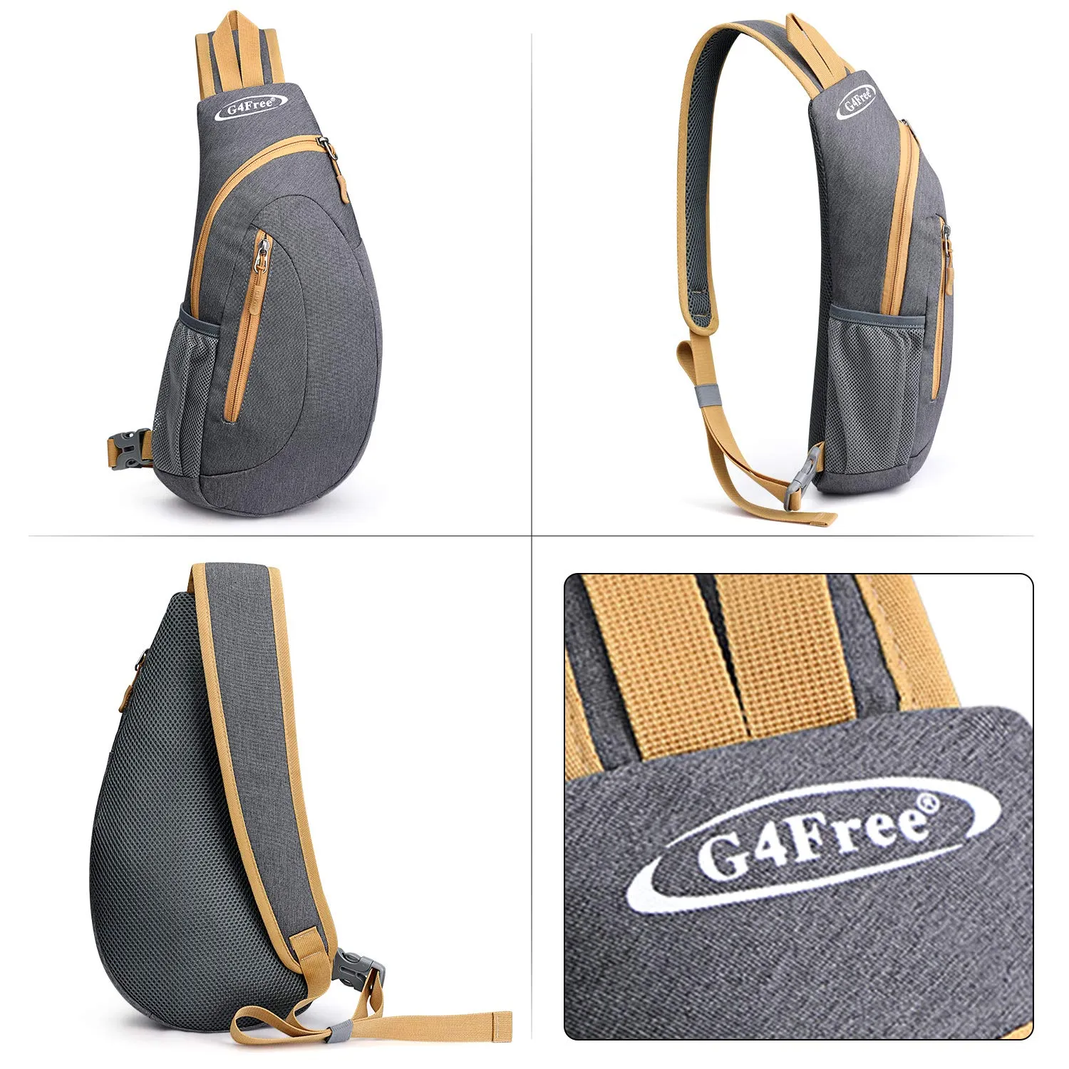 G4Free Sling Bags Men Shoulder Backpack Small Cross Body Chest Sling Backpack