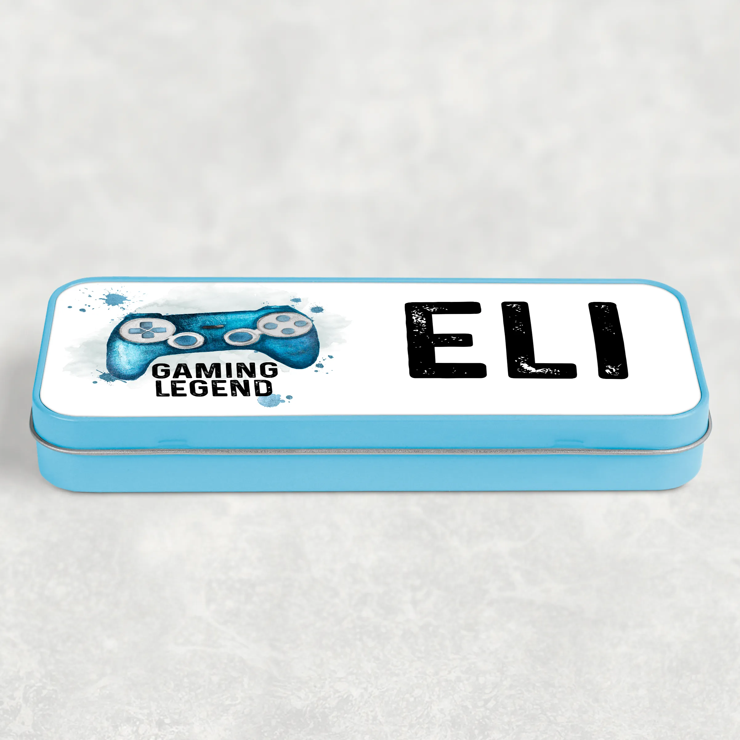 Gaming Legend Personalised School Pencil Tin