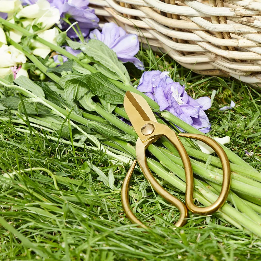 Garden Scissors In A Bamboo Bag