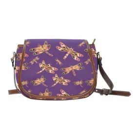 Gathering Yellow Purple Saddle Bag/Large