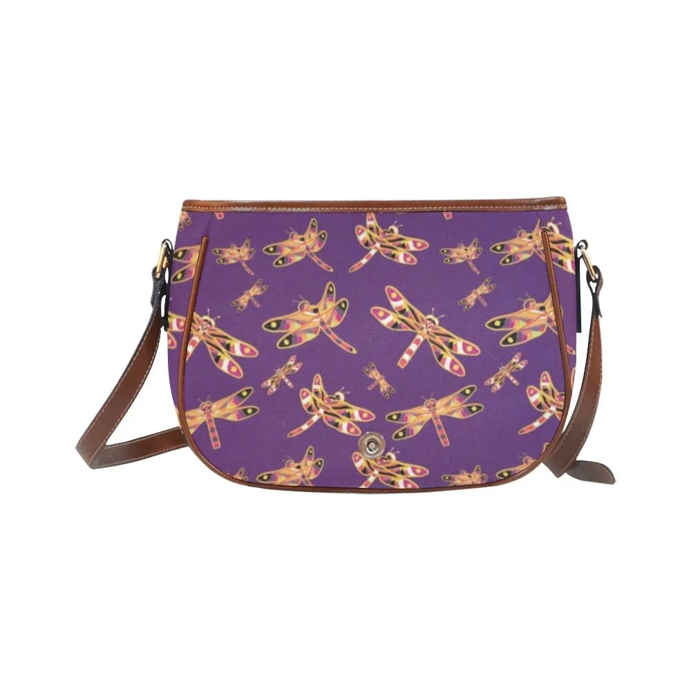 Gathering Yellow Purple Saddle Bag/Large