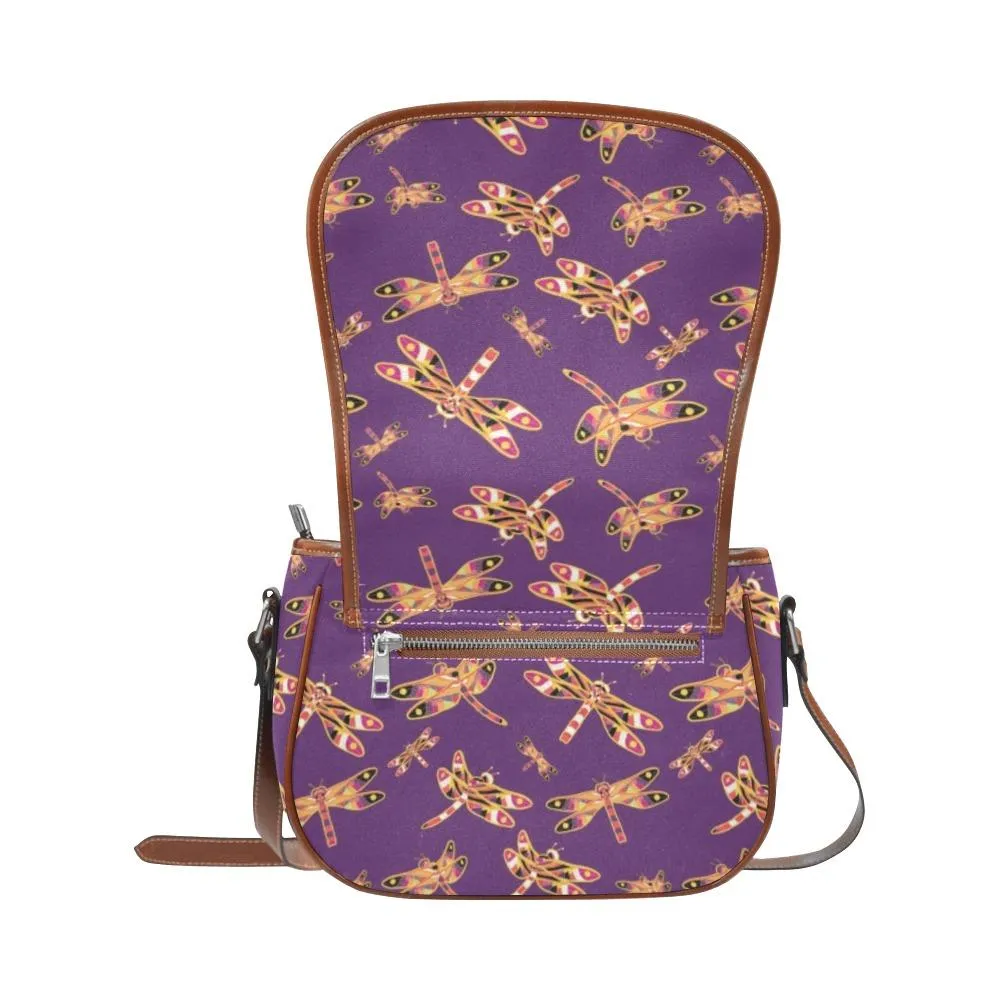 Gathering Yellow Purple Saddle Bag/Large