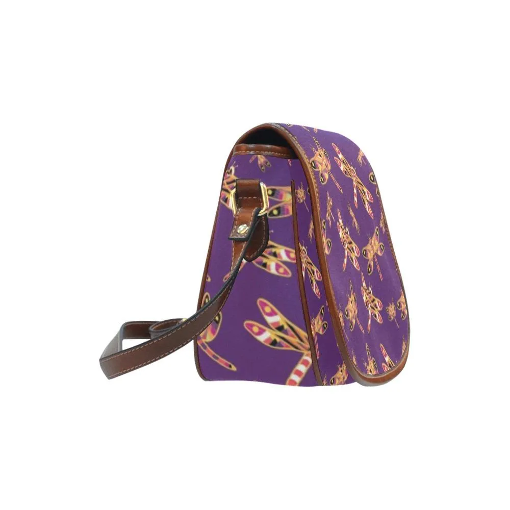 Gathering Yellow Purple Saddle Bag/Large