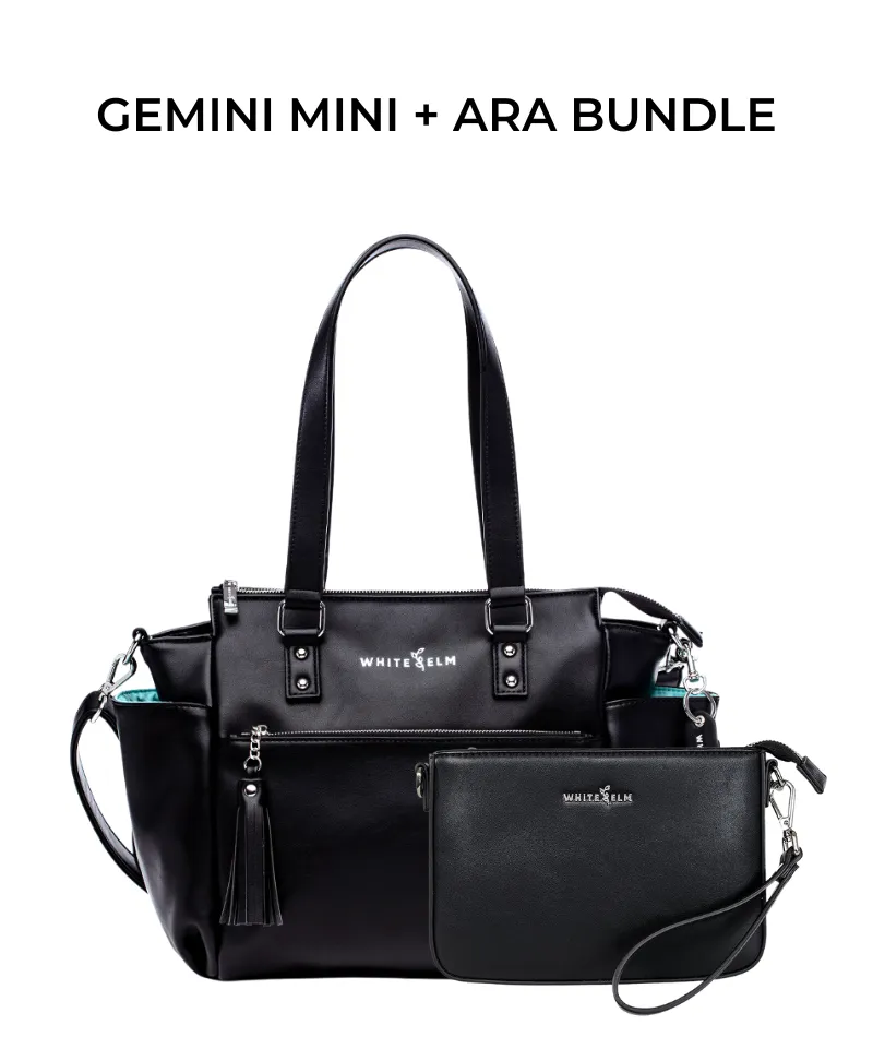 Gemini Mini Convertible Backpack - Black