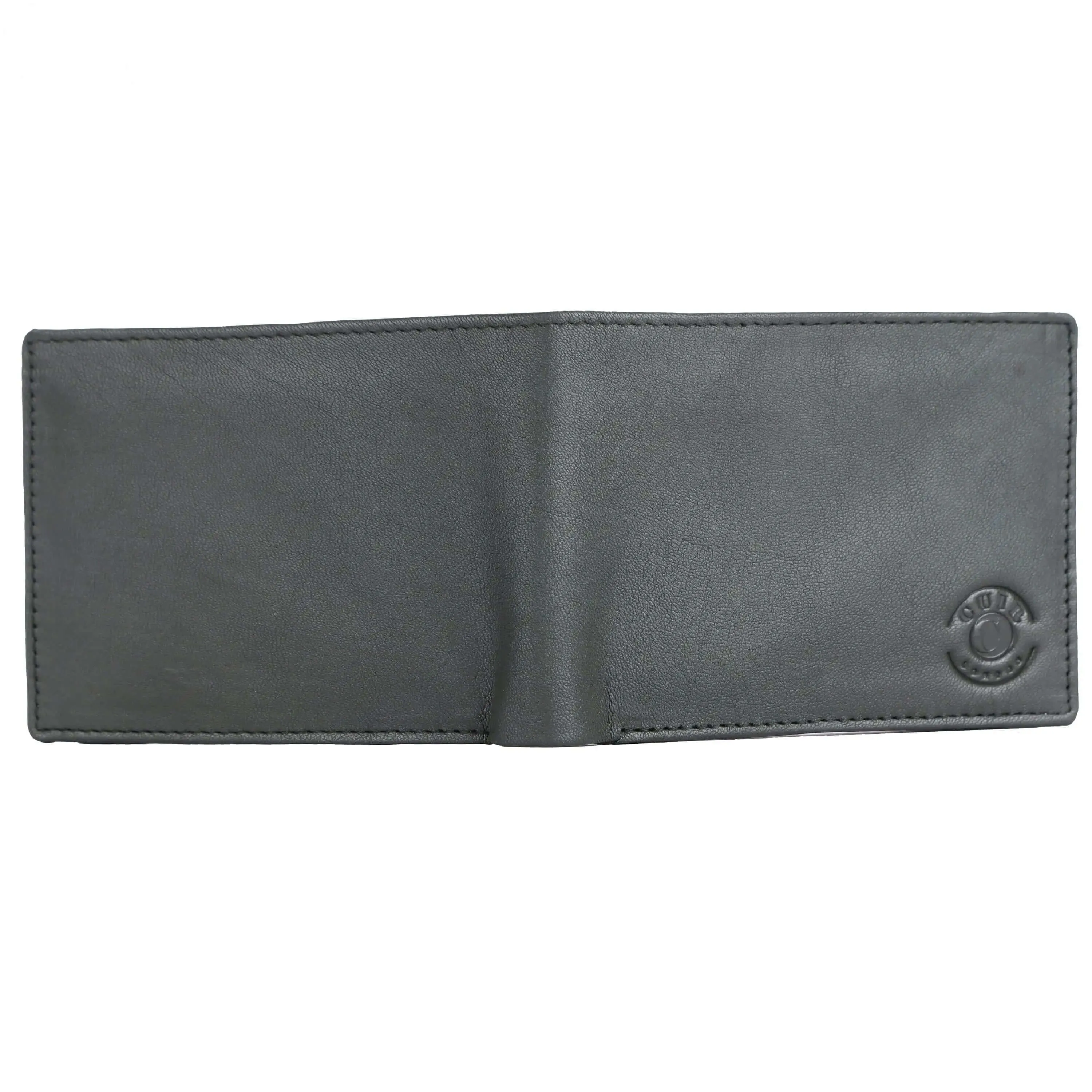 Genuine Grey NDM Wallet for Men | Buff and Cow Leather | 6 Pockets