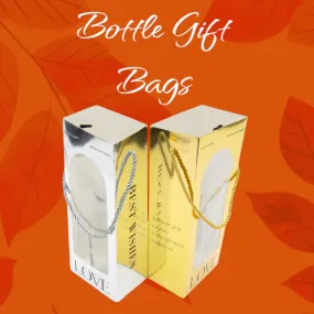 Gift Bottle Bag with Window 12x8x30cm