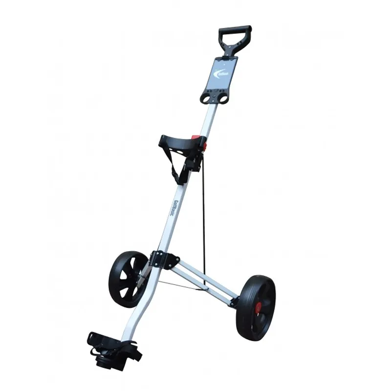 GolfBasic Vintage Aluminium Trolley (White)