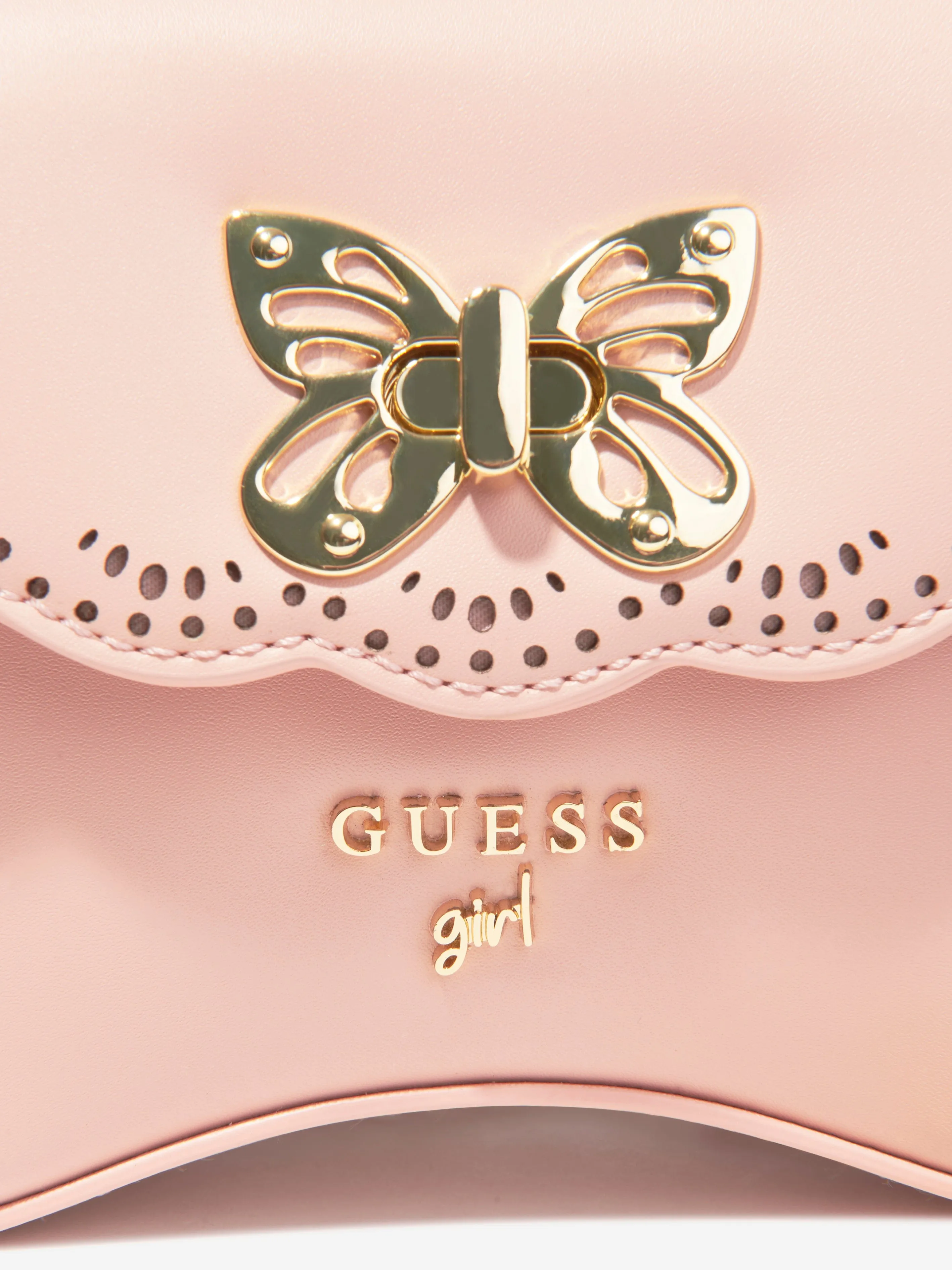 Guess Girls Crossbody Flap Bag in Pink