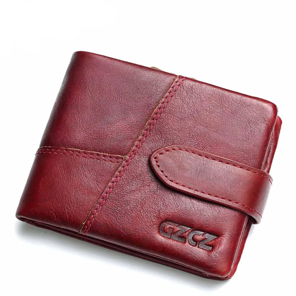 GZCZ 2019 Genuine Leather Women Wallet Purse Female Luxury Cow Leather Business Women's Handbag Genuine Leather Pouch