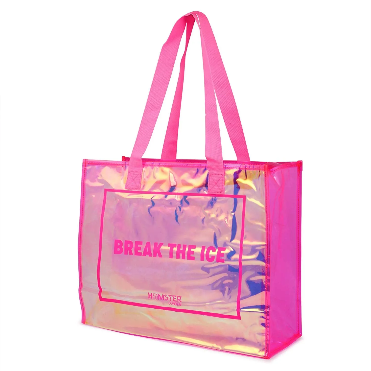 Hamster London Gift Hamper Tote Bag Pink With Bottle