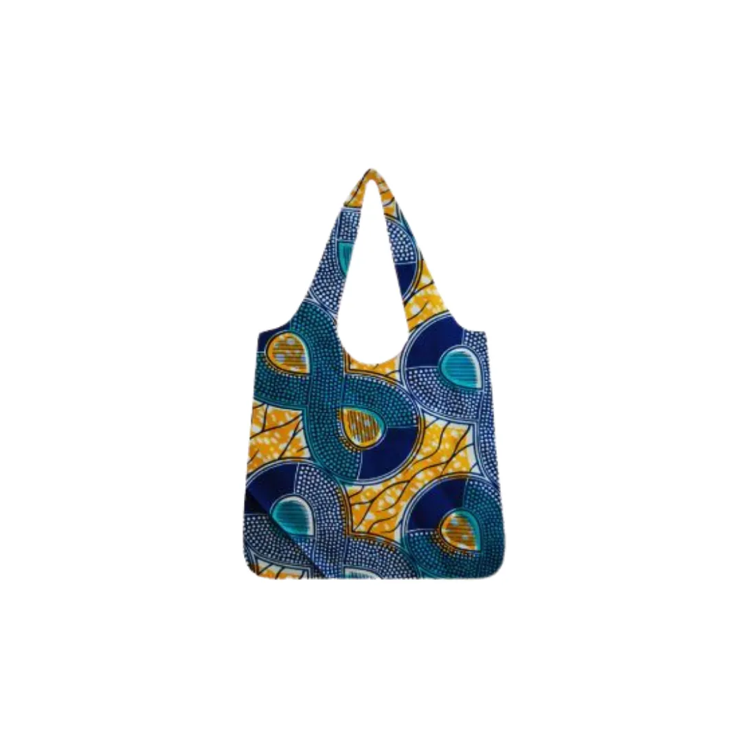 Handmade African Print Ankara Tote Bag | Water Proof Ankara Shopping Bag - Moyo