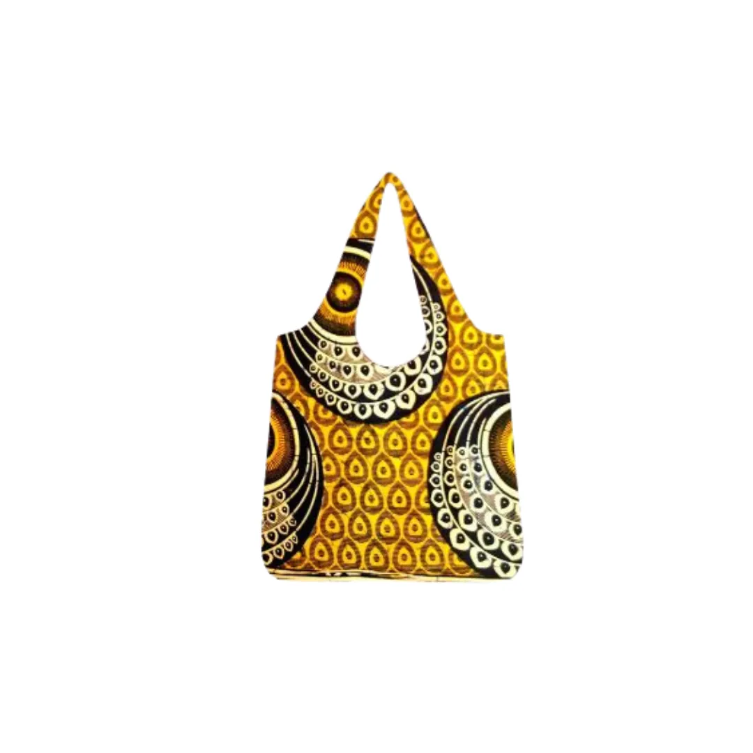 Handmade African Print Ankara Tote Bag | Water-proof Ankara Shopping Bag