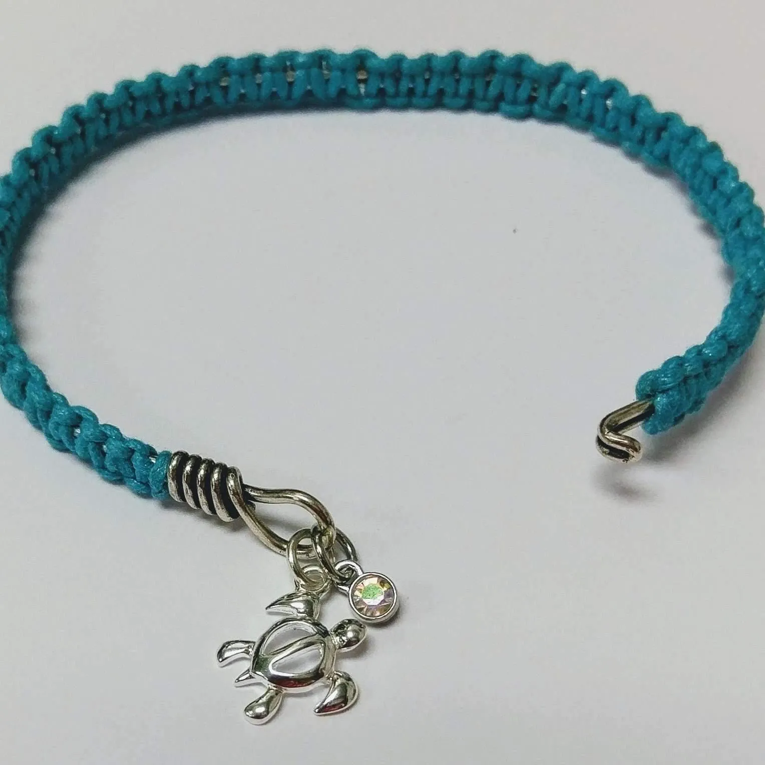 Hawaiian Honu Sea Turtle Macrame' Cuff bangle