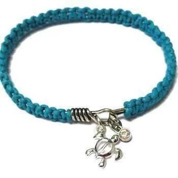 Hawaiian Honu Sea Turtle Macrame' Cuff bangle