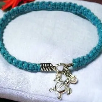 Hawaiian Honu Sea Turtle Macrame' Cuff bangle