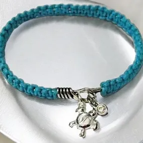 Hawaiian Honu Sea Turtle Macrame' Cuff bangle