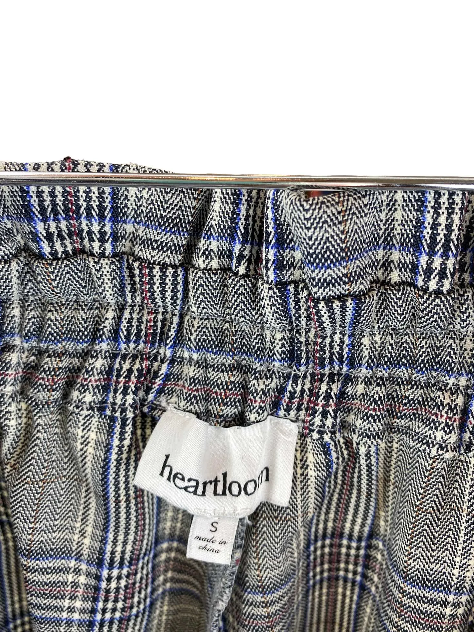 Heartloom, Women's Plaid Wide-Leg Pant, Ivory/Multi, Size S